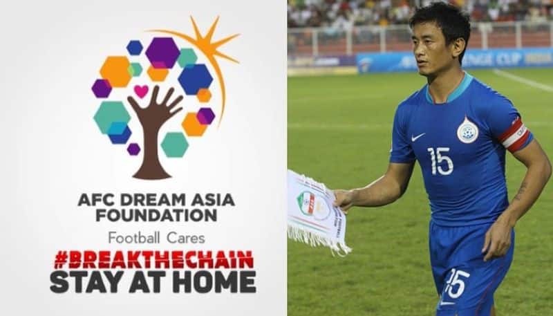 Coronavirus Bhaichung Bhutia in AFC Break The Chain Campaign