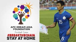 Coronavirus Bhaichung Bhutia in AFC Break The Chain Campaign