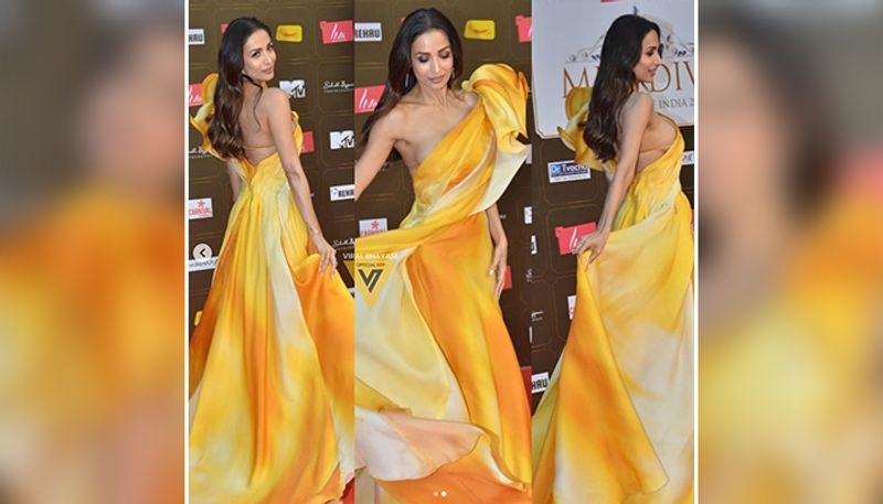 As she posed for the red carpet, Malaika suffered an oops moment, take a look.