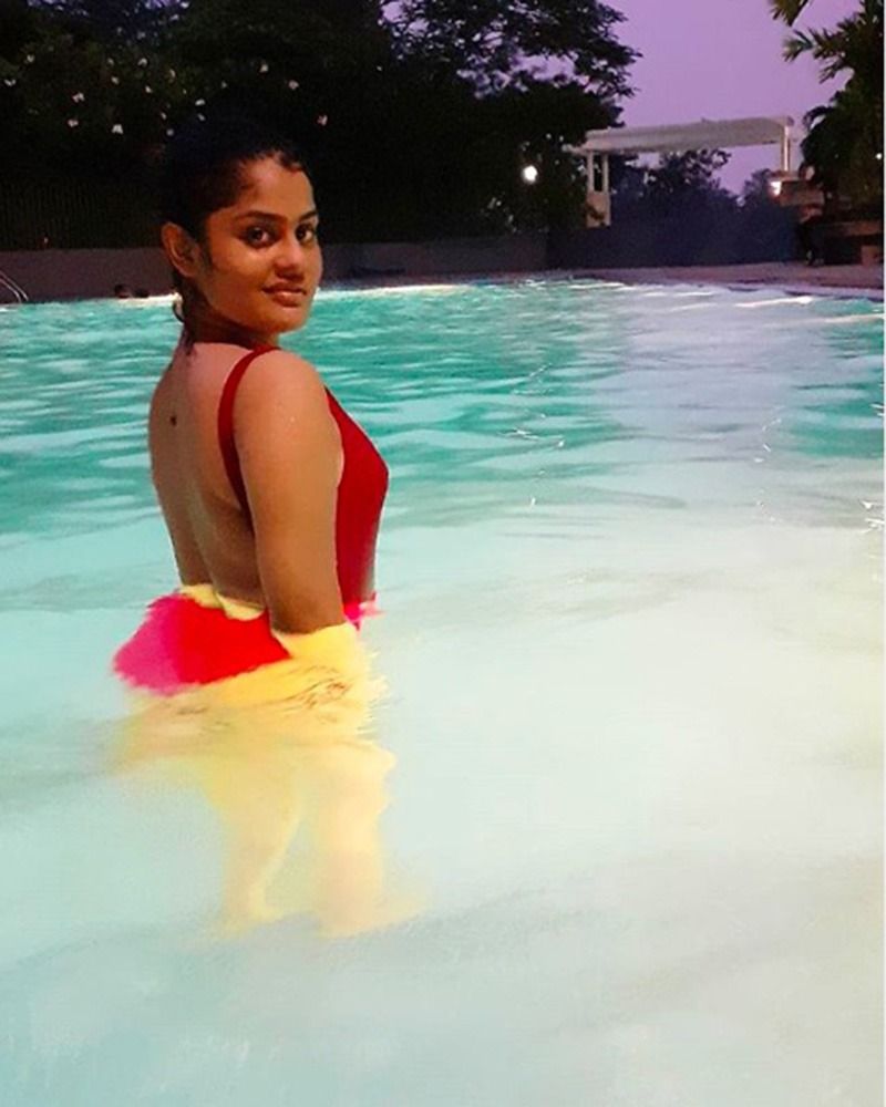 Actress Tithi Basu is really turning the eyes with her hot pictures