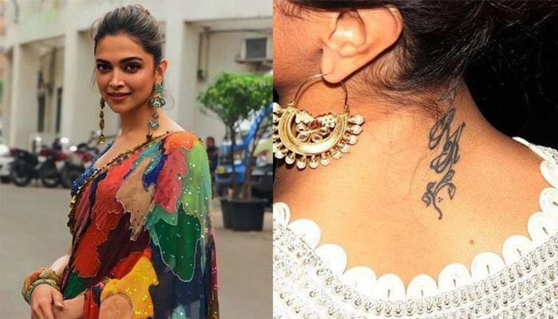 Deepika Padukone reacted to removing ex-boyfriend Ranbir Kapoor's tattoo on the back of her neck.