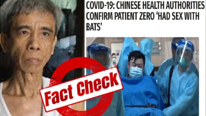 COVID-19 patient zero had physical relation with bats was fake news COVID-19 patient zero had physical relation with bats was fake news