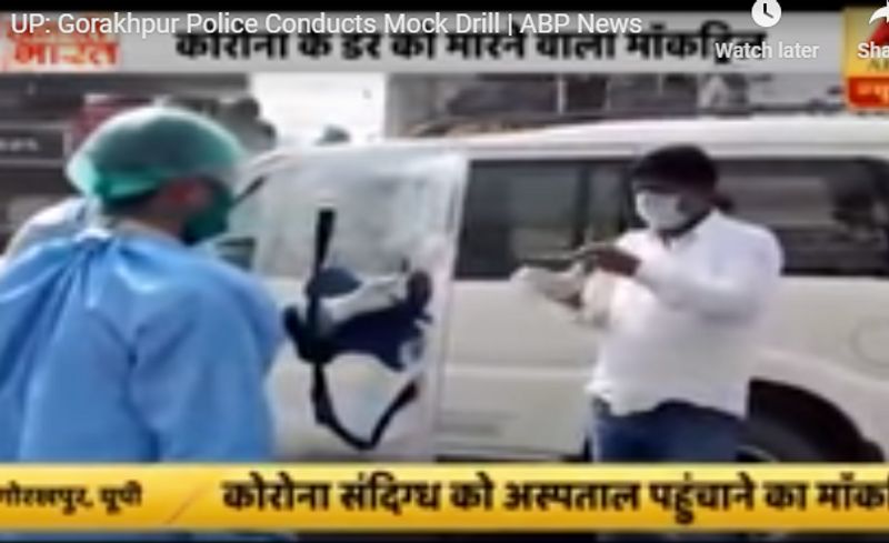 police detaining suspected covid 19 patients mock drill videos passed shared with false claims kpt