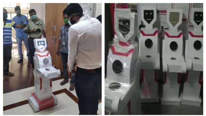 Trichy firm offers robots to help health staff cut interaction with patients Trichy firm offers robots to help health staff cut interaction with patients