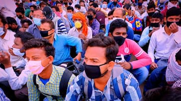 Coronavirus Over 340 stranded labourers reach Bhopal from Nashik Coronavirus Over 340 stranded labourers reach Bhopal from Nashik