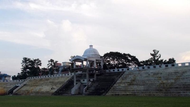 Sabzimandi in cricket stadium in Tripura, people coming to buy meat and fish KPB