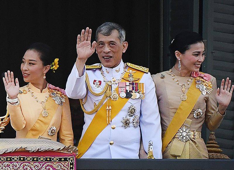 thai king moves in to german spa resort with a harem of 20 concubines for isolation amid COVID 19 scare
