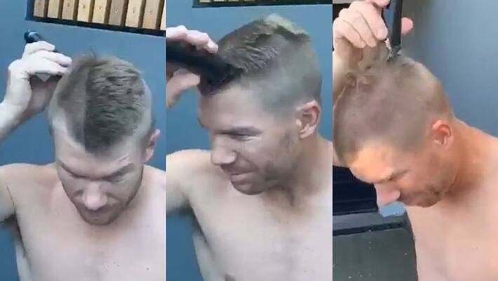 David Warner shaves head ro support medical staff and challenge Virat Kohli to follow David Warner shaves head ro support medical staff and challenge Virat Kohli to follow