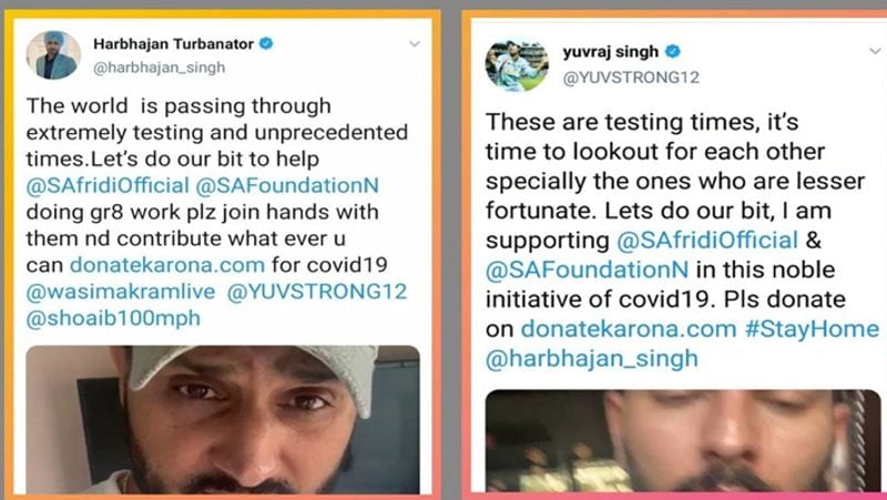 सोशल मीडिया पर लोगों ने युवराज सिंह और हरभजन सिंह के ट्वीट शेयर करते हुए उन्हें जमकर ट्रोल किया।