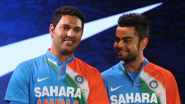T20 Worldcup 2021: Yuvraj Singh Shares hilarious meme on Virat Kohli and Anushka Sharma T20 Worldcup 2021: Yuvraj Singh Shares hilarious meme on Virat Kohli and Anushka Sharma