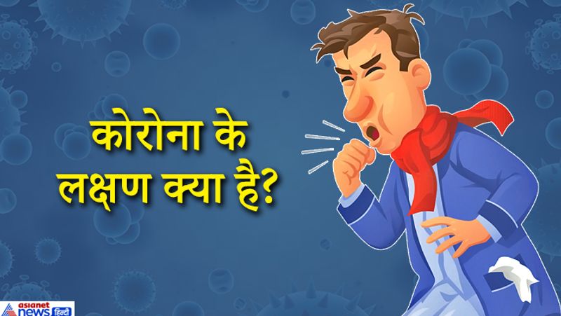 बुखार (99.5), थकान, सूखी खांसी, नाक बहना, सांस लेने में तकलीफ महसूस करना इसके प्रमुख लक्षण हैं। कोरोना के लक्षण सामने आने में 2 से 14 दिन का समय लगता है। सूखी बलगम रहित खांसी इसके तेजी से फैलने में मददगार रही है।