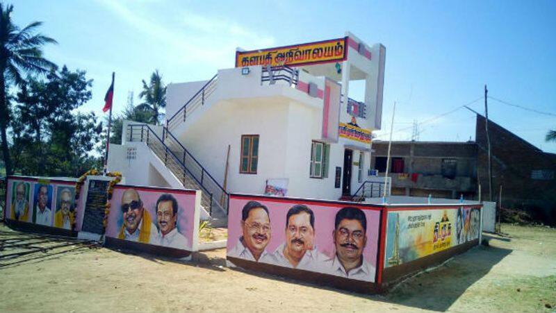dmk youth wing granted to use thalabathy arivalayam building to use for corona affected people in tirupathur district