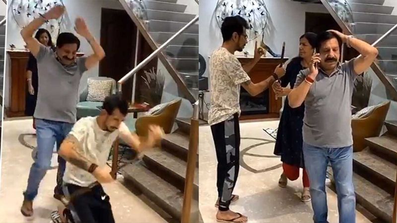 चहल के मौजूदा वीडियो में उनकी मां ने जानबूझकर चहल पिटवा दिया और उनकी बचपन की सभी शरारतों का बदला ले लिया।