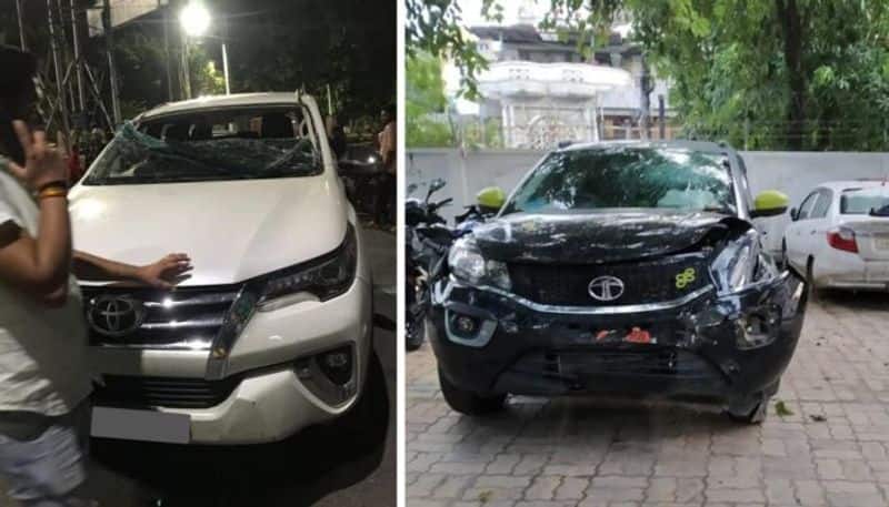 Tata Nexon And Toyota Fortuner Accident