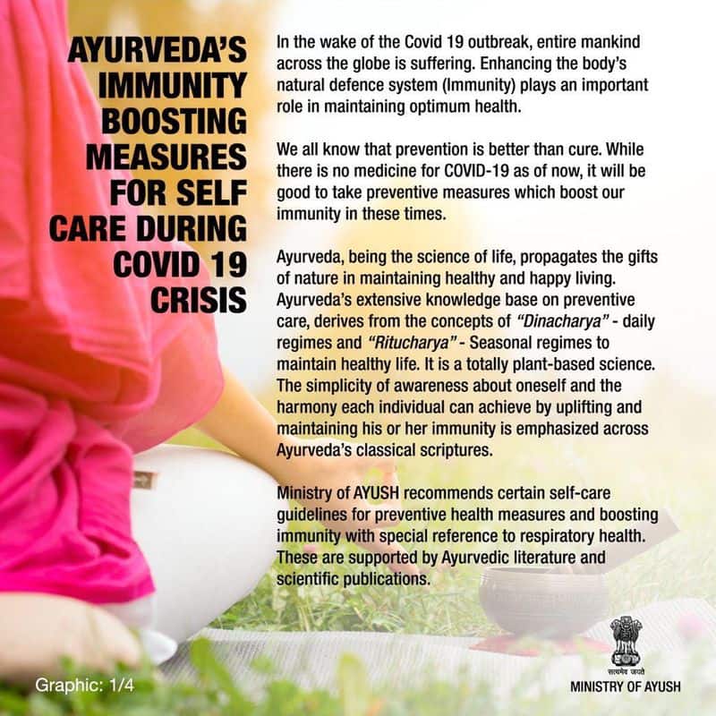Coronavirus PM Modi asks people to follow AYUSH Ministry guidelines here they are