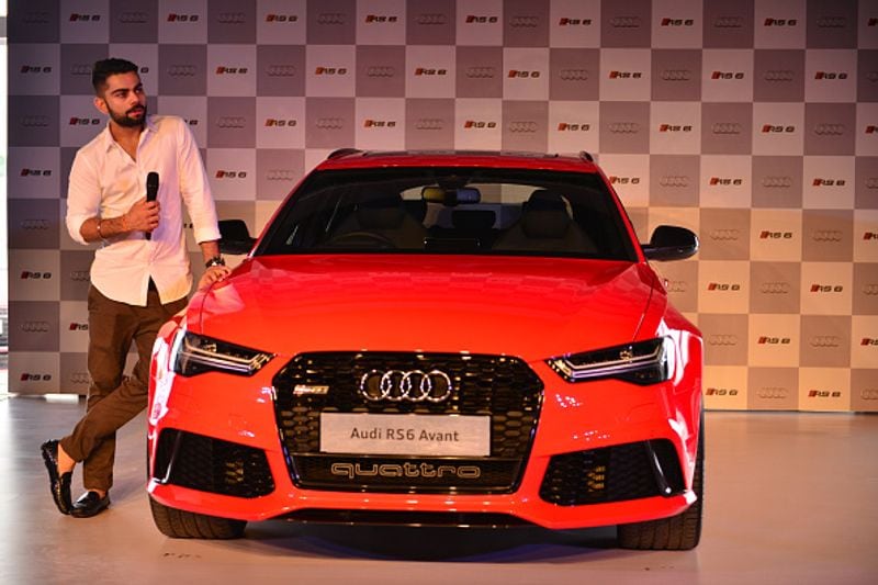 Kohli during the launch of RS6 Avant on June 4, 2015 in New Delhi.