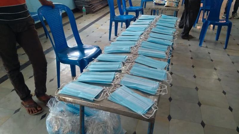 JDS Leader YSV Datta contributes RS 10 lakh food materials to underprivileged people For Lockdown at Kadur