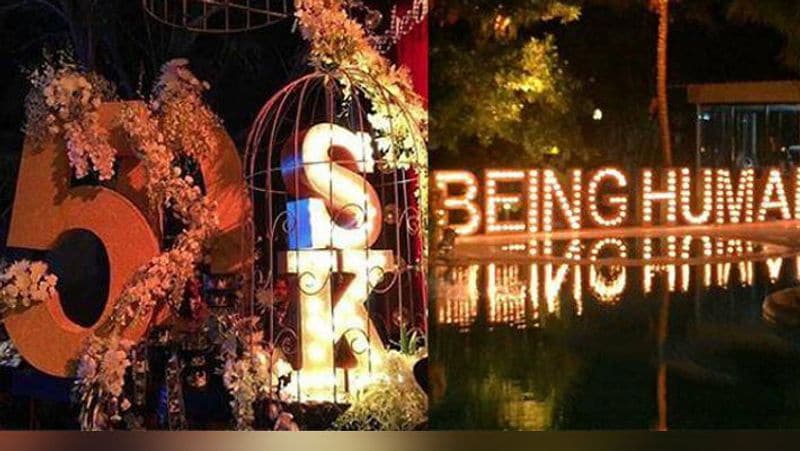 यहां का स्विमिंग एरिया बेहतरीन तरीके से सजाया गया है। इसके ऊपर सलमान के NGO 'Being Human' का नाम लिखा है।