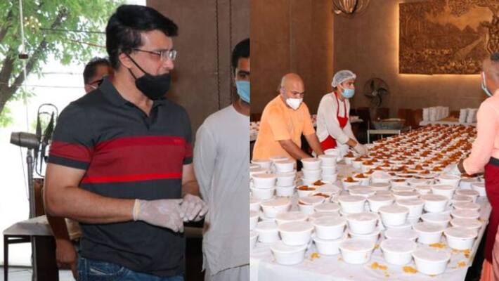 Sourav ganguly give food 10 thousand man dayli during lockdown Sourav ganguly give food 10 thousand man dayli during lockdown