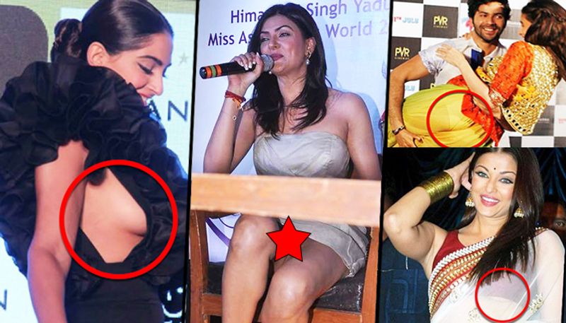 Your favourite Bollywood actors display their charisma on the silver screen with their performances. But sadly, the same celebrities, from Aishwarya Rai Bachchan to Alia Bhatt, appreciated for their great sense of fashion on the red carpet, have also suffered wardrobe malfunctions. Here is the complete list of celebrities and their oops moments.