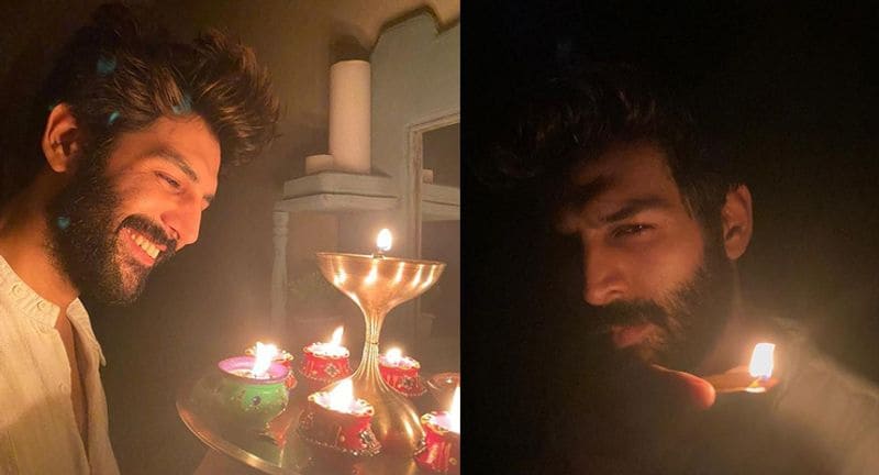 কার্তিক আরিয়ান, এর আগে জনতা কার্ফুর দিন মাথায় বালতি নিয়ে ছবি পোস্ট করেছিলেন, বাজিয়ে ছিলেন থালা। এবার প্রদীপ জ্বালাতে সামিল বলেন গোটে দেশের সঙ্গে।