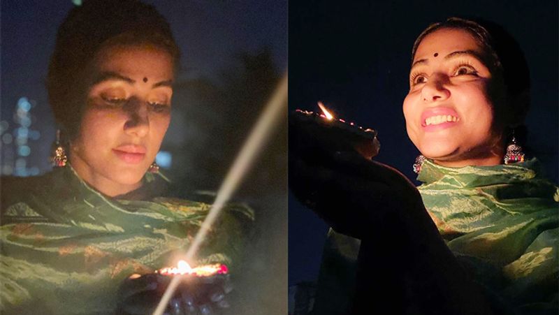 टीवी शो ये रिश्ता क्या कहलाता में अक्षरा का किरदार निभाने वाली हिना खान ने भी अपनी बालकनी में उन्होंने भी दिया जलाया। इस मौके पर हिना ने माथे पर बड़ी सी बिंदी, झुमके और ग्रीन गोल्डन कलर का सूट कैरी किया था। इतना सजधज के दीया जलाने पर वे सोशल मीडिया पर ट्रोल्स के निशाने पर आ गई। एक ने कमेंट किया- दीवाली है क्या जो इतनी सजधज गई। एक ने कहा- इतना तैयार होकर भी कोई दीया लगाता है।