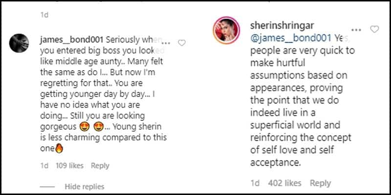 Bigg Boss 3 fame Sherin gives fitting reply to netizen over body shaming comment