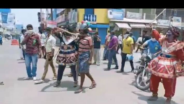 corona awarness created like eman in krishnagiri corona awarness created like eman in krishnagiri