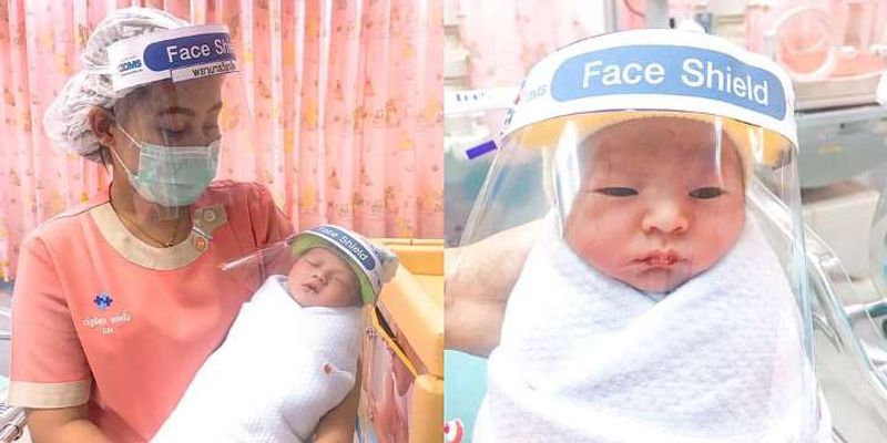 सोशल मीडिया पर इसे पहने बच्चों की क्यूट फोटोज वायरल हो रही है। ये शील्ड इतना बड़ा है कि बच्चों की आधी बॉडी इससे कवर हो जाती है।