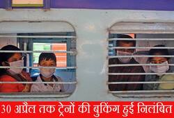 Due to coronavirus trains booking to be dismissed
