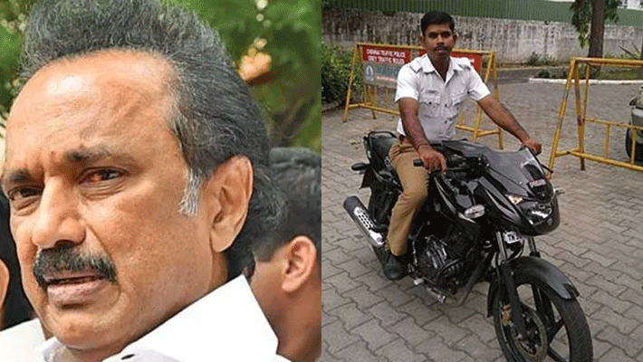 chennai traffic police dead...mk stalin condolences chennai traffic police dead...mk stalin condolences