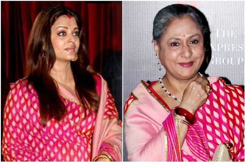 The Bachchan saas-bahu and their love for saree is not a secret but Twitterati sure seemed amused on finding this picture. The picture has been retweeted a number of times and has now gone viral.