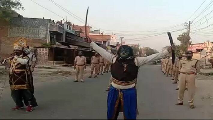 Yamraj on the streets in Ayodhya, swords are stunned, this warning asa Yamraj on the streets in Ayodhya, swords are stunned, this warning asa