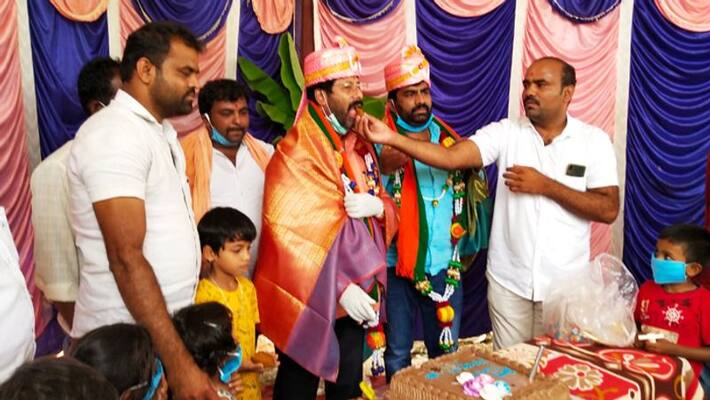 covid 19 action against bjp mla Birthday celebration violating lock down covid 19 action against bjp mla Birthday celebration violating lock down
