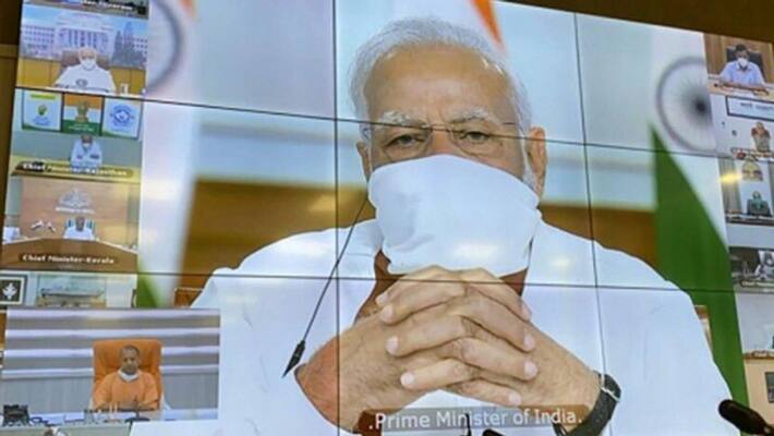 PM Modi meeting with Chief Ministers of all states lockdown and Corona Virus kps PM Modi meeting with Chief Ministers of all states lockdown and Corona Virus kps