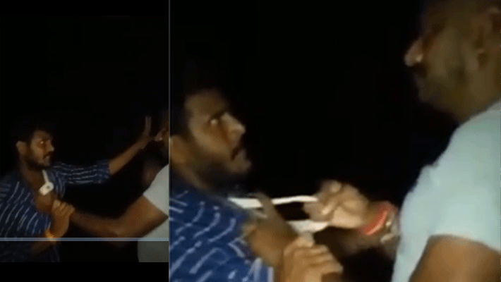 Police Inspector Brutally Attacking Youth This is a video ... !! Police Inspector Brutally Attacking Youth This is a video ... !!