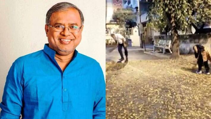 karnataka minister and wife sweep street outside their home karnataka minister and wife sweep street outside their home