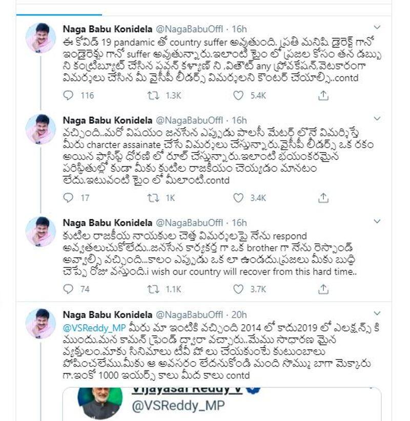 Vijayasai Reddy vs Nagababu Twitter War, From Politics to personal everything targetted