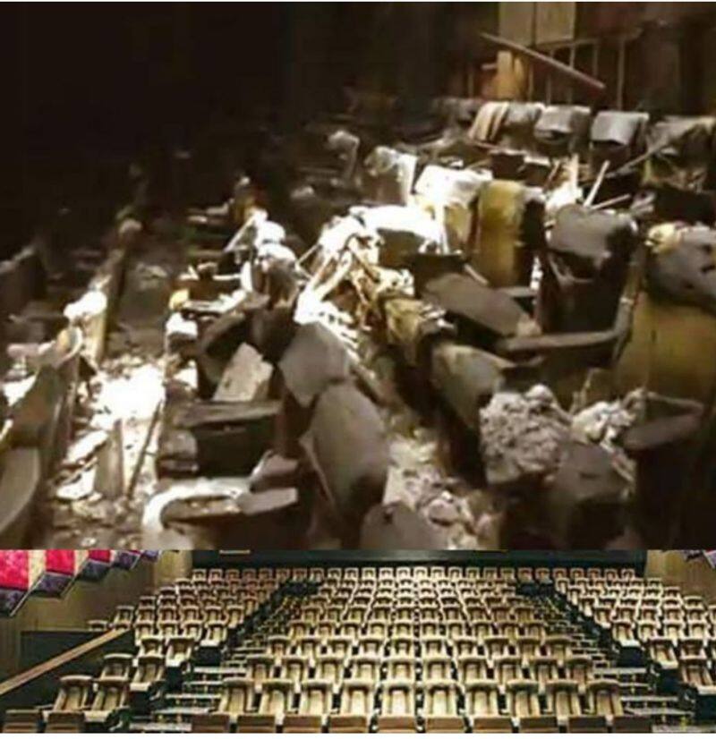 rat bites all the seats of cinema theatre in chennai