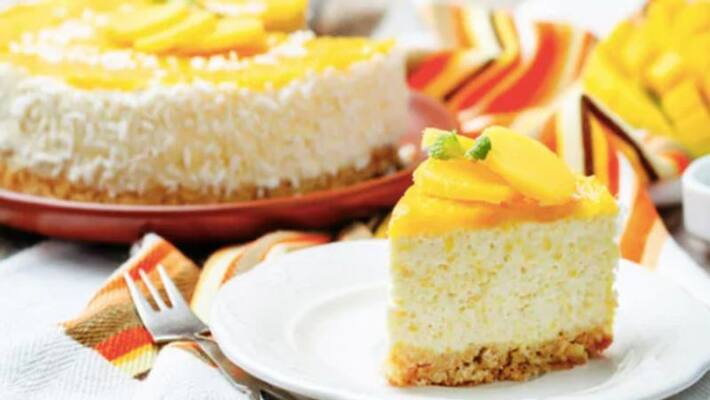 simple method to prepare mango cheese cake simple method to prepare mango cheese cake