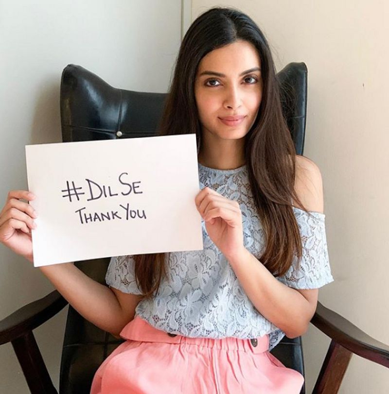 Diana Penty too joined the initiative to express her gratitude towards the people in the frontline.