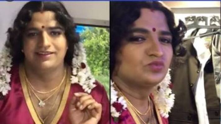 actor sathish lady getup video goes viral actor sathish lady getup video goes viral