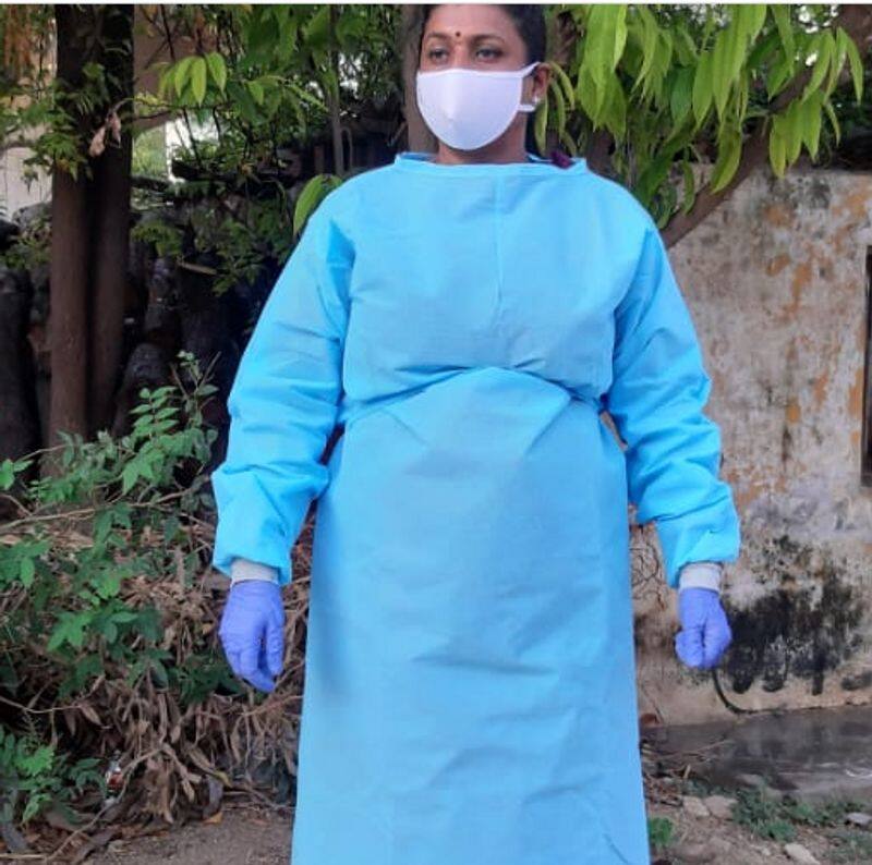 Health Workers Fear about Coronavirus MLA Roja Spray Disinfectant to Nagari Area