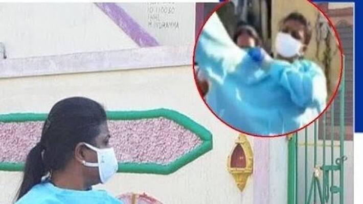 Health Workers Fear about Coronavirus MLA Roja Spray Disinfectant to Nagari Area Health Workers Fear about Coronavirus MLA Roja Spray Disinfectant to Nagari Area
