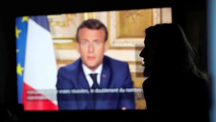 France president Emmanuel micron announce another one month curfew France president Emmanuel micron announce another one month curfew