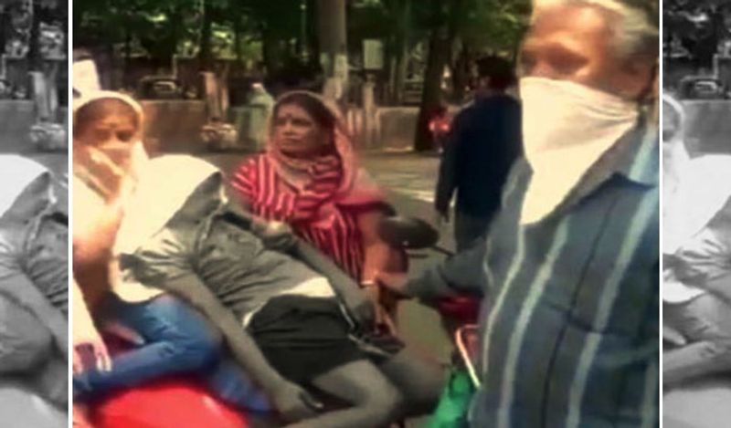 पांडुराव चांदवे की भतीजी और अन्य परिजन उनके शव को स्कूटी पर लिए यहां से वहां भटकते रहे, लेकिन किसी का दिल नहीं पसीजा। इस तस्वीर ने इंदौर प्रशासन की लॉक डाउन में सजगता की असलियत सामने ला दी। इस बीच इंदौर में मरीजों की संख्या 569 पर पहुंच गई है। 