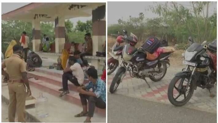 police stopped migrant workers while attempting to travel to rajasthan police stopped migrant workers while attempting to travel to rajasthan