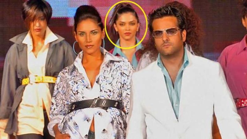 Bollywood lady superstar Deepika Padukone, who is one of the finest actresses in the film industry, was once a background model for actor Fardeen Khan.
