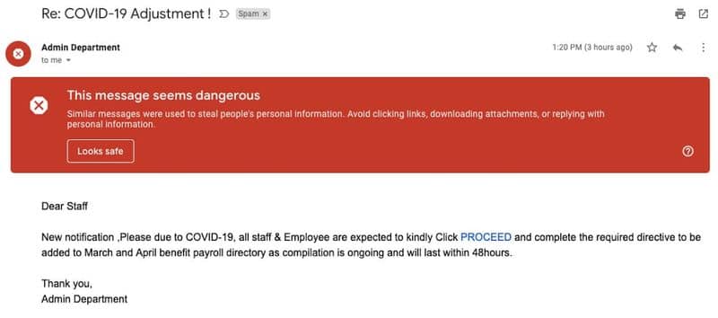 Coronavirus Gmail blocks 18 million COVID-19 scam emails daily lists best practices