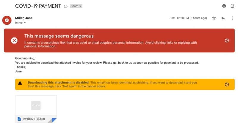 Coronavirus Gmail blocks 18 million COVID-19 scam emails daily lists best practices